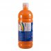 Milan Botella de Tempera - 1000ml - Tapon Dosificador - Secado Rapido - Mezclable - Color Naranja