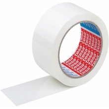 Tesa 4089 Precinto de Embalar 50mm x 66 Metros - Fabricado en Polipropileno - Adhesivo de Caucho Natural - Color Blanco (6 uds)