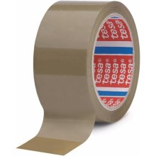 Tesa 4089 Precinto de Embalar 50mm x 132 Metros - Fabricado en Polipropileno - Adhesivo de Caucho Natural - Color Marron (6 uds)