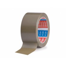 Tesa 4120 Precinto de Embalar Standard 50mm x 66 Metros - Fabricado en PVC - Adhesivo de Caucho Natural - Color Marron (6 uds)
