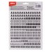 Apli Letras de Palo Mayusculas Adhesivas - Altura 10mm - Color Negro - Pack de 2 Hojas con 486 Letras (5 uds)