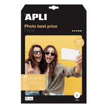 Apli Papel Fotografico Photobasic A4 140g 20 Hojas Apli Papel Fotografico Photobasic A4 140g 20 Hojas