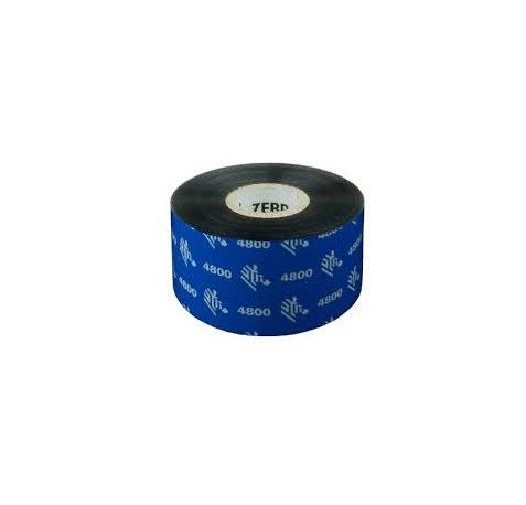 Zebra 4800 Pack de 12 Cintas de Transferencia Termica Original negro | Cintas de transferencia termica original negro - resina - ancho longitud