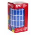 Apli Gomets Rectangulares Azules - 20x10mm - 59 Hojas Pretroqueladas - 3540 Unidades por Rollo - Ideal para Actividades Infantiles - Cumple Normas EN-71 y FSC