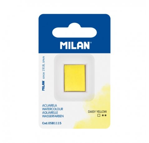 Milan Art Acuarela de Recambio - Medio Godet - Color Amarillo