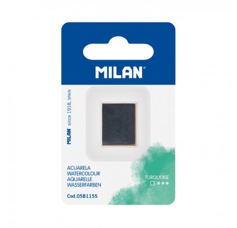 Milan Art Acuarela de Recambio - Medio Godet - Color Turquesa
