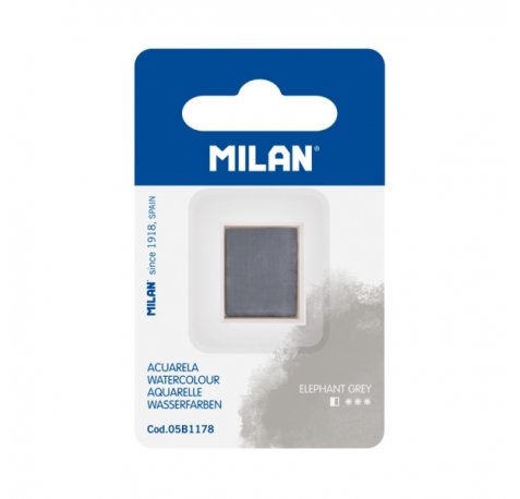 Milan Art Acuarela de Recambio - Medio Godet - Color Gris