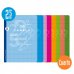 Lamela Pack de 10 Libretas Grapadas con 50 Hojas de 70g/m2 con Margen - Formato Cuarto - Pauta Cuadrovia de 2.5mm - Cubierta de Cartoncillo Plastificado - Papel Offset Blanco Extra - Colores Surtidos