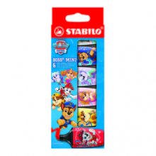 Stabilo Boss Mini Patrulla Canina Pack de 6 Marcadores Fluorescentes con DiseÃ±os de la Patrulla Canina - Trazo entre 2 y 5mm - Tinta con Base de Agua - Antisecado - Colores Surtidos
