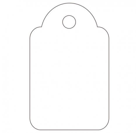Apli Etiquetas Colgantes Blancas 18 x 29mm 200 U.