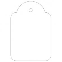 Apli Etiquetas Colgantes Blancas 36 x 53mm 100 U.