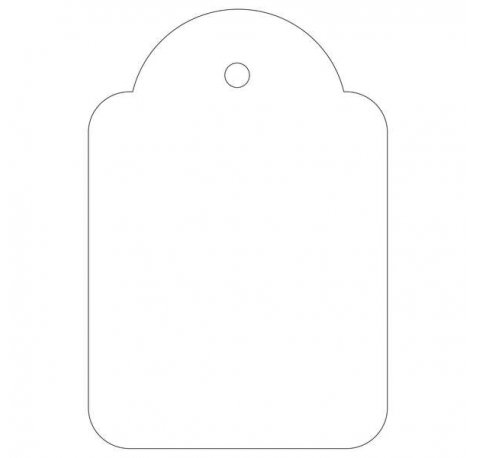 Apli Etiquetas Colgantes Blancas 36 x 53mm 100 U.