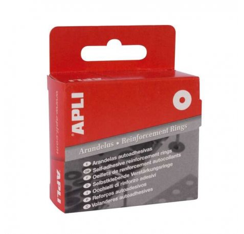 Apli Pack de 500 Arandelas de Refuerzo 13mm - Polipropileno - Color Blanco