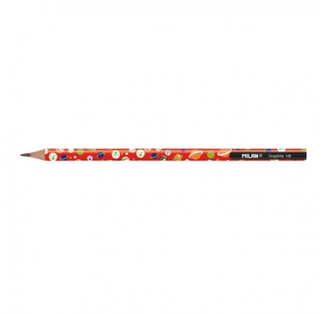 Milan Lapices de Grafito HB - Bote Redondo - Dibujos Infantiles - Triangular - Colores Surtidos (48 uds)