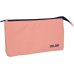 Milan Serie 1918 Estuche Portatodo 5 Compartimentos - Tejido Resistente a las Roturas y Rasgaduras - Medidas 22x12x4cm - Color Rosa