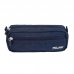 Milan Serie 1918 Estuche Portatodo Rectangular 2 Compartimentos - Tejido Resistente a las Roturas y Rasgaduras - Medidas 21x8,5x6,1cm - Color Azul Oscuro