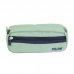 Milan Serie 1918 Estuche Portatodo Rectangular 2 Compartimentos - Tejido Resistente a las Roturas y Rasgaduras - Medidas 21x8,5x6,1cm - Color Verde
