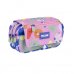 Milan Green and Grow Estuche Portatodo con Solapa - Cremallera - 4 Compartimentos - 13x24x10cm - Multicolor