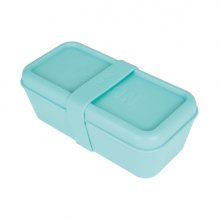 Milan Coleccion 460 Fiambrera Rectangular 0.75L - Apta para Microondas, Lavavajillas y Congelador - Libre de BPA - Divisor Interior Movil - Medidas 20x10x7,5cm - Color Verde