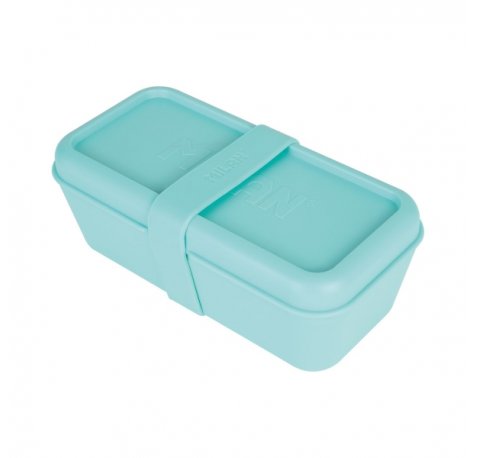 Milan Coleccion 460 Fiambrera Rectangular 0.75L - Apta para Microondas, Lavavajillas y Congelador - Libre de BPA - Divisor Interior Movil - Medidas 20x10x7,5cm - Color Verde