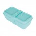 Milan Coleccion 460 Fiambrera Rectangular 0.75L - Apta para Microondas, Lavavajillas y Congelador - Libre de BPA - Divisor Interior Movil - Medidas 20x10x7,5cm - Color Verde