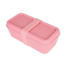 Milan Coleccion 460 Fiambrera Rectangular 0.75L - Apta para Microondas, Lavavajillas y Congelador - Libre de BPA - Divisor Interior Movil - Medidas 20x10x7,5cm - Color Rosa