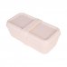Milan Coleccion 460 Fiambrera Rectangular 0.75L - Apta para Microondas, Lavavajillas y Congelador - Libre de BPA - Divisor Interior Movil - Medidas 20x10x7,5cm - Color Beige