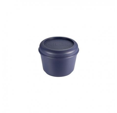 Milan Coleccion 430 Fiambrera Redonda 0.25L - Apta para Microondas, Lavavajillas y Congelador - Libre de BPA - Medidas 10 Ã? x 7cm - Color Azul