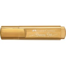 Faber-Castell Rotulador Marcador Fluorescente Textliner 46 - Punta Biselada - Trazo entre 1.2mm y 5mm - Tinta con Base de Agua - Color Oro (10 uds)