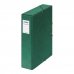 Dohe Caja para Proyectos Lomo 7cm - Carton Forrado con Papel Impreso y Plastificado - Cierre con Gomas - Color Verde