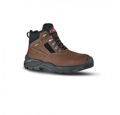 Upower Smash GTX S Botines de Seguridad Impermeables - Talla 44 - Transpirables, Puntal Composite, Antiperforacion, Suela Antideslizante, Proteccion S7S CI FO SR - Color Marron