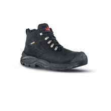Upower Dude GTX S Botines de Seguridad - Talla 41 - Impermeables y Transpirables, Empeine Piel Nubuck, Puntal Composite, Antiperforacion, Suela Antideslizante PU/PU, Proteccion S7S CI FO SR - Color Negro