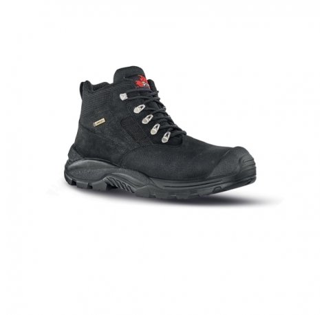 Upower Dude GTX S Botines de Seguridad - Talla 41 - Impermeables y Transpirables, Empeine Piel Nubuck, Puntal Composite, Antiperforacion, Suela Antideslizante PU/PU, Proteccion S7S CI FO SR - Color Negro