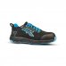 Upower Deon ESD Calzado de Seguridad Funcionales - Talla 46 - Corte U-KNIT Elastico, Puntera Fibertoe, Plantilla Antiperforacion Ultraligera, Suela EVA, Proteccion S1PS HI HRO FO SR - Color Negro/Azul