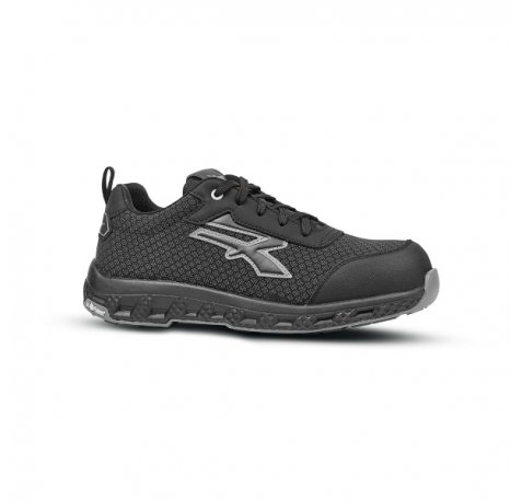 Upower Jester ESD Calzado de Seguridad - Talla 42 - Resistente a la Abrasion e Hidrofugo, Puntera Fibertoe, Plantilla Antiperforacion Ultraligera, Suela EVA con Caucho, Proteccion S3S CI HI HRO FO SR - Color Gris Oscuro