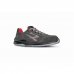 Upower Radial S ESD Calzado de Seguridad con Puntera Airtoe Composite - Talla 39 - Suela Antideslizante Resistente al Aceite, Sistema Antiperforacion, Plantilla Antifatiga - Color Gris/Rojo