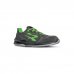 Upower Denver S ESD Calzado de Seguridad Comodo - Talla 39 - Gamuza Perforada, Transpirable, Plantilla Antifatiga, Puntera Airtoe Composite, Antiperforacion, Suela Antideslizante - Color Gris/Verde