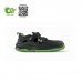 Upower Brook UK S ESD Calzado de Seguridad - Talla 42 - Anti-Perforacion, Puntera Ultraligera, Forro Transpirable, Suela Antideslizante, Carbon Neutral - Color Negro/Verde