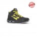 Upower Shot S ESD Calzado de Seguridad Altos - Talla 44 - Cuero Nubuck, Puntera de Aluminio, Hidrofugos, Antiarrugas, Antideslizantes, Suela de Poliuretano, Proteccion S3S CI FO SR - Color Negro/Amarillo