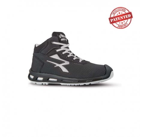 Upower Stego S ESD Calzado de Seguridad - Talla 36 - Puntera AirToe Aluminium, Antipinchazos, Parte Superior Repelente al Agua, Suela Infinergy, Proteccion S3S CI FO SR - Color Gris Oscuro