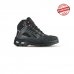 Upower Fixed S Zapato de Seguridad Alto - Talla 42 - Cuero de Grano Suave, Puntera Antiabrasion, Repelente al Agua, Forro Gore-Tex, Proteccion S7S CI FO SR - Color Negro