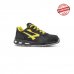 Upower Bolt S ESD Calzado de Seguridad Bajos - Talla 42 - Cuero Nubuck Resistente al Agua, Puntera de Aluminio, Suela PU/PU Infinergy, Hidrofugos, Antiarrugas, Antideslizantes, Proteccion S3S CI FO SR - Color Negro/Amarillo