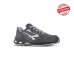 Upower Push S ESD Calzado de Seguridad Bajos - Talla 42 - Parte Superior de Nailon Ultraflexible y Gamuza Suave, Puntera de Aluminio, Suela Antideslizante, Proteccion S1PS FO SR - Color Gris