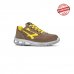 Upower Adventure S ESD Calzado de Seguridad Bajos - Talla 41 - Gamuza Perforada, Puntera de Aluminio, Antideslizante, Proteccion S1PS FO SR - Color Beige/Amarillo
