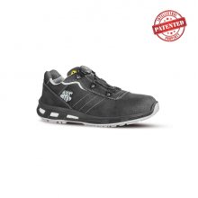 Upower Face S ESD Calzado de Seguridad Bajos - Talla 39 - Cuero Nubuck, Puntera de Aluminio, Hidrofugos, Antiarrugas, Antideslizantes, Suela PU/PU, Proteccion S3S CI FO SR - Color Gris Oscuro