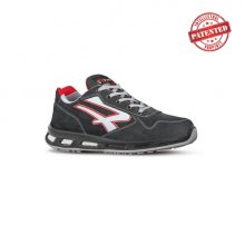 Upower Dharma S ESD Calzado de Seguridad Bajos - Talla 37 - Cuero Nubuck Resistente, Puntera de Aluminio, Hidrofugos, Antiarrugas, Antideslizantes, Proteccion S3S CI FO SR - Color Gris Oscuro