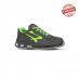 Upower Yoda S ESD Calzado de Seguridad Bajos - Talla 40 - Cuero Nubuck Resistente, Puntera de Aluminio, Hidrofugos, Suela Antideslizante, Proteccion S3S CI FO SR - Color Gris/Verde