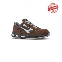 Upower Tiki S ESD Calzado de Seguridad Bajos - Talla 39 - Cuero Nubuck Resistente, Puntera de Aluminio, Hidrofugos, Antideslizantes, Proteccion S3S CI FO SR - Color Marron