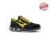 Upower Axel S ESD Calzado de Seguridad Bajos - Talla 41 - Gamuza Perforada, Puntera de Aluminio, Antideslizante, Proteccion S1PS FO SR, Suela de Poliuretano - Color Negro/Amarillo