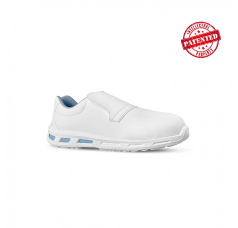 Upower Kyle S ESD Calzado de Seguridad - Talla 48 - Tecnologia ESD, Puntera AirToe Composite, Anti-Perforacion, Resistentes al Agua, Suela Infinergy - Color Blanco